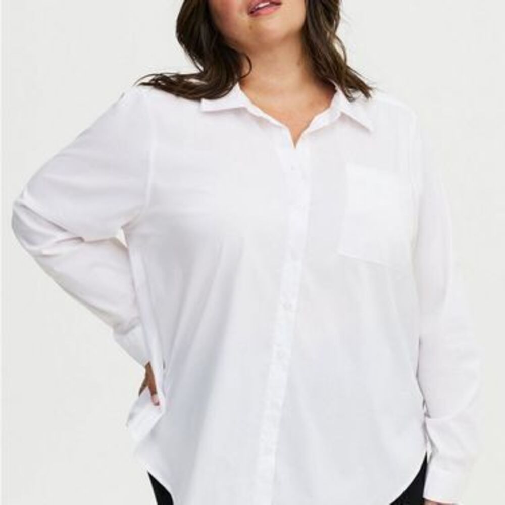 Lizzie Poplin Button-Up Shirt